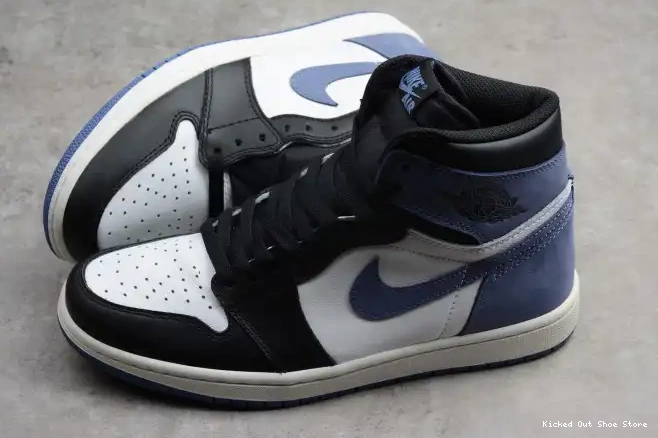 Kicked Out Shoe Store 1 Air Jordan High Blue 555088-115 Moon Retro OG 0510